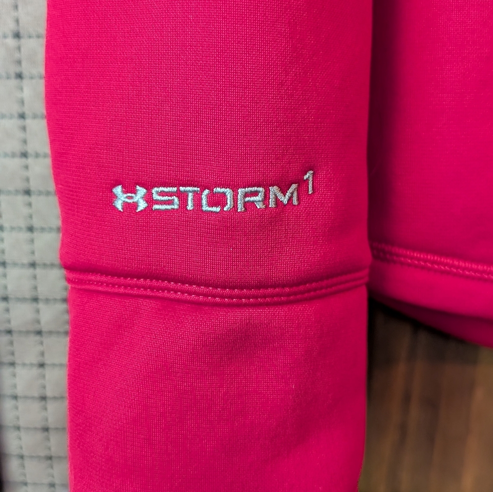 Under Armour Pink Storm 1 Pullover- Med - Picture 3 of 6